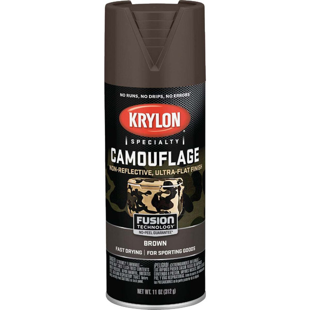 Krylon Camouflage 11 Oz. Ultra-Flat Spray Paint, Brown K04292777