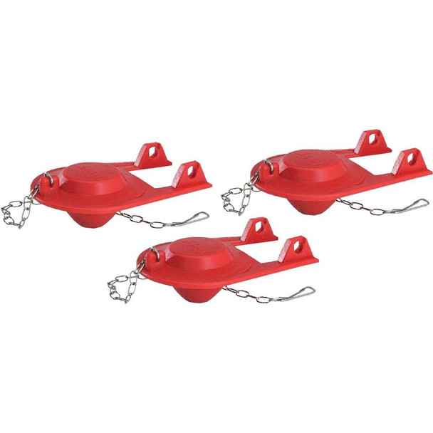 Korky Universal Premium Rubber Toilet Flapper, (3-Pack) 2001TP