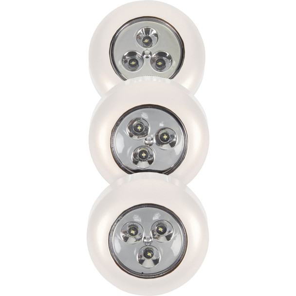 Light It 3-Bulb White LED Battery Tap Light (3-Pack) 30010-308