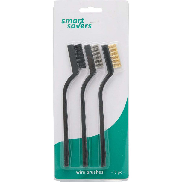 Smart Savers Wire Brush Set, (3-Pack) BR003 Pack of 12