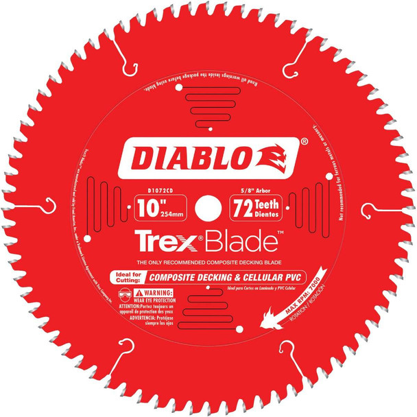 Diablo TrexBlade 10 In. 72-Tooth Circular Saw Blade D1072CD