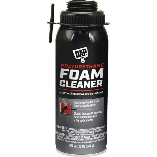 Dap Polyurethane Foam Cleaner, 12 Oz. 7565012005