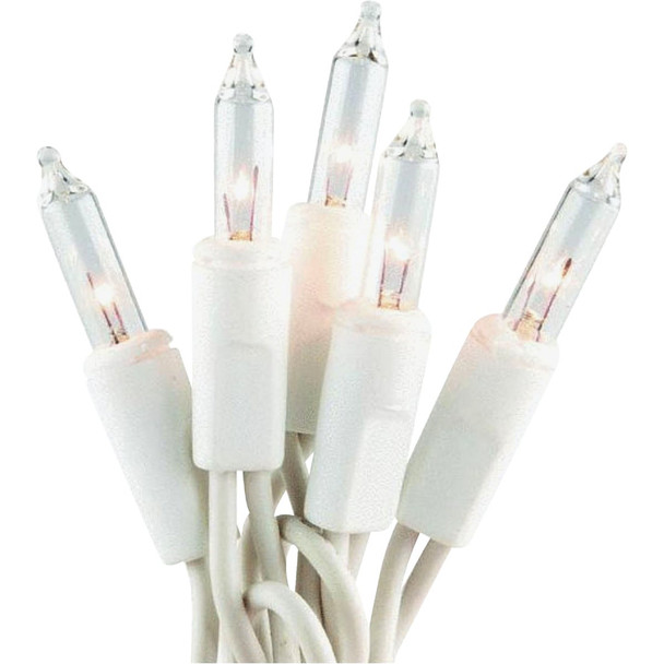 J Hofert Clear 600-Bulb Mini Incandescent Garland Light Set with White Wire
