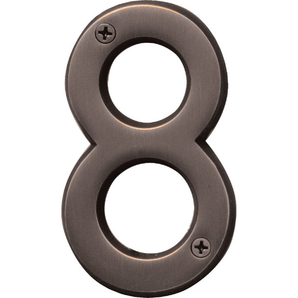 Hy-Ko Prestige Series 4 In. Oil Rubbed Bronze House Number Eight BR-42OWB/8
