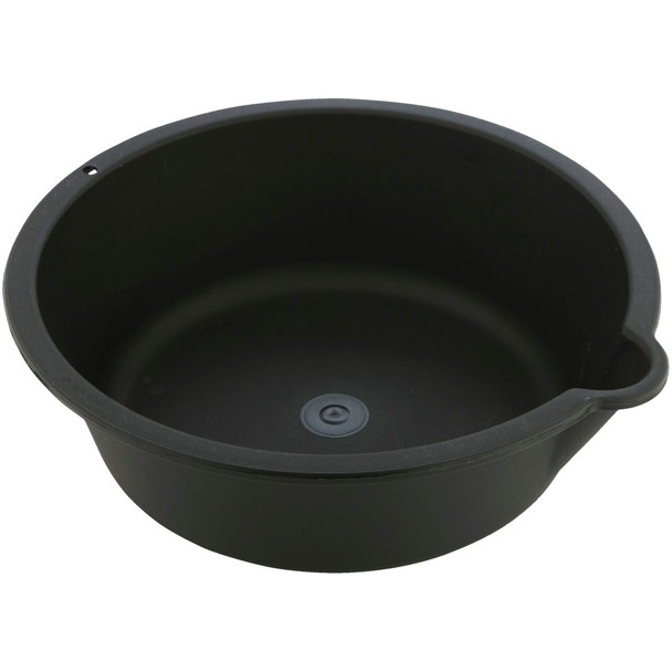 Custom Accessories 6 Qt Black Polyethylene Oil Drain Pan 31118