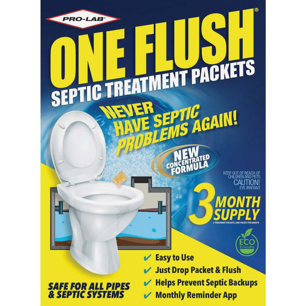 Pro Lab One Flush 1/4 Oz. Septic Tank Treatment (3-Pack) ON102