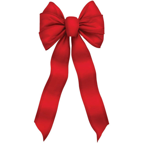 Holiday Trims 7lp Red Vlvt Wire Bow 6905DOZ Pack of 12
