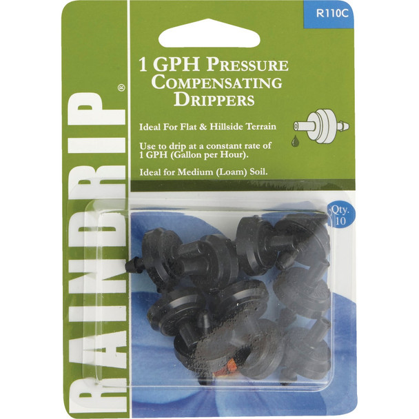 Raindrip 1 GPH On-Line Dripper (10-Pack) R110CT