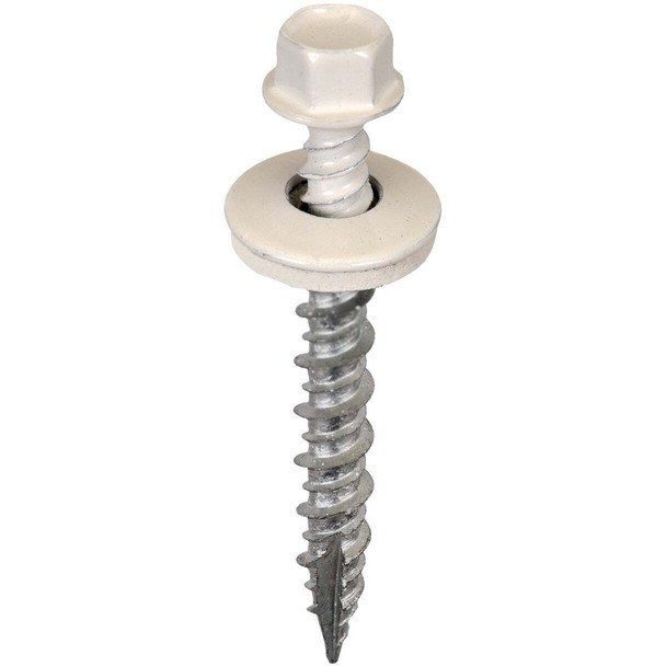 Acorn International 1-1/2 In. Washered White Metal To Wood Screw (250-Count)