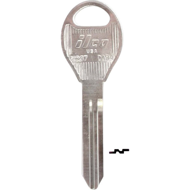 ILCO Nissan Nickel Plated Automotive Key, DA34 / X237 (10-Pack) IAF01627002