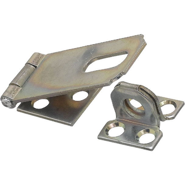 National Hardware 2-1/2 In. Zinc Non-Swivel Safety Hasp N102-145