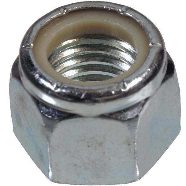 Hillman #6 32 tpi Steel Course Thread Nylon Insert Lock Nut (100-Count) 180132