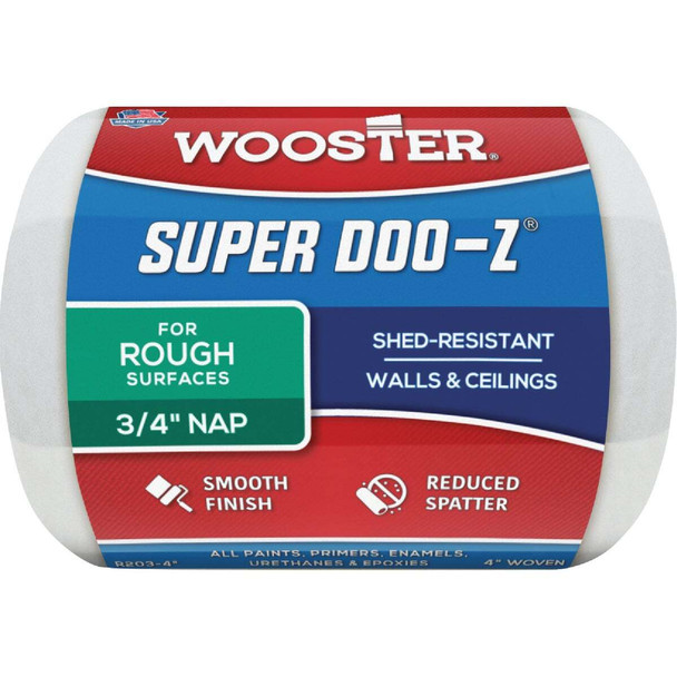 Wooster Super Doo-Z 4 In. x 3/4 In. Woven Fabric Roller Cover R203-4