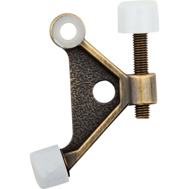 National Hardware Antique Brass Zinc Hinge Pin Door Stop N159-046