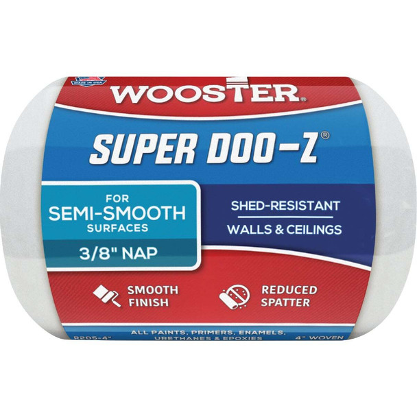 Wooster Super Doo-Z 4 In. x 3/8 In. Woven Fabric Roller Cover R205-4