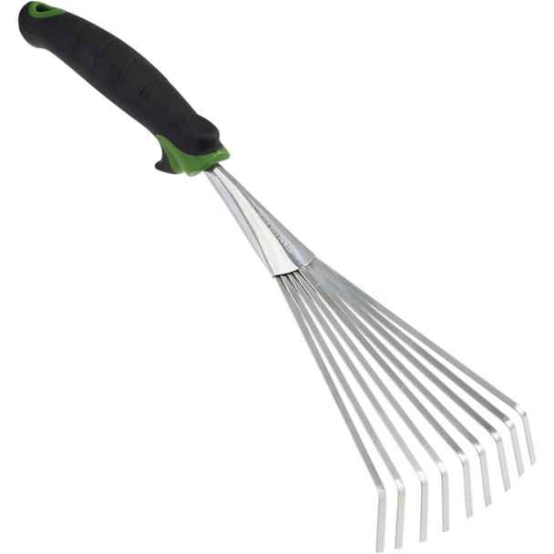 Best Garden 7 In. Steel Fan Hand Whisk Garden Rake (6-Tine) GT-965RS