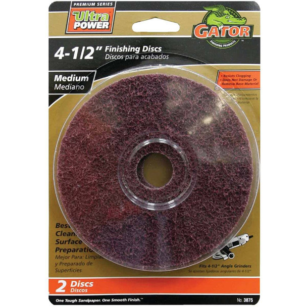 Gator Blade 4-1/2 In. Medium Fiber Disc (2-Pack) 3875