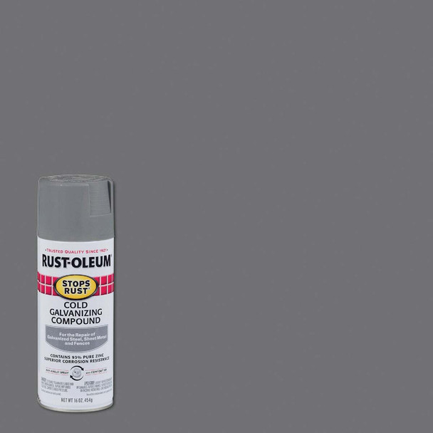 Rust-Oleum Stops Rust Gray Galvanized 16 Oz. Anti-Rust Spray Paint 7785830