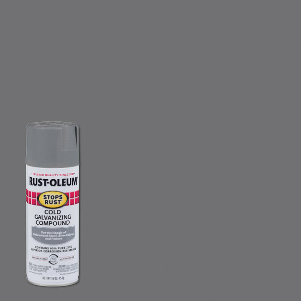 Rust-Oleum Stops Rust Gray Galvanized 16 Oz. Anti-Rust Spray Paint 7785830