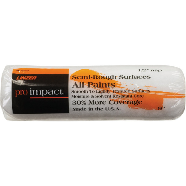 Linzer Pro Impact 9 In. x 1/2 In. Synthetic Lambskin roller Cover RC 9050 0900