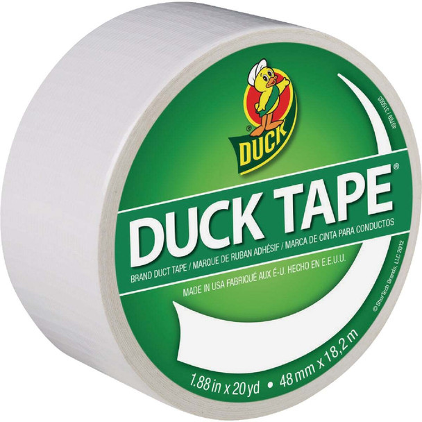 Duck Tape 1.88 In. x 20 Yd. Colored Duct Tape, White 1265015
