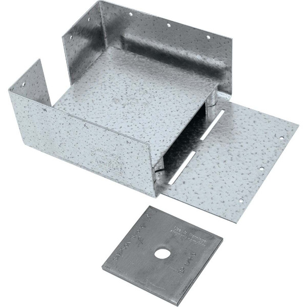 ABW ZMAX Galvanized Adjustable Standoff Post Base for 6x6 Rough ABW66RZ