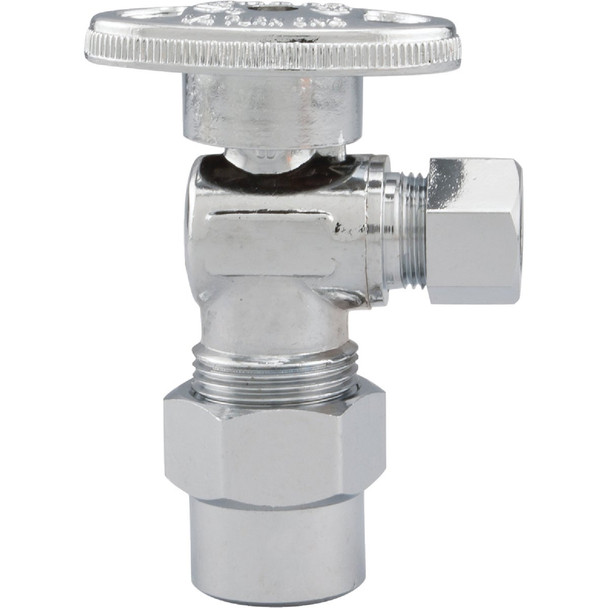 ProLine 1/2 In. CPVC x 3/8 In. OD Quarter Turn Angle Stop 190-732HC