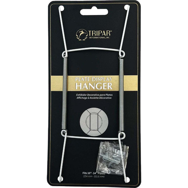 Tripar 10 In. to 14 In. White Vinyl Plate Hanger 32-1304