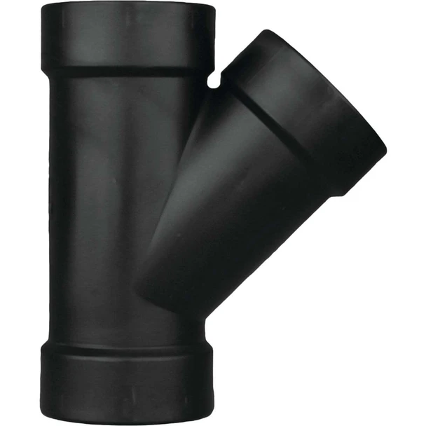 Charlotte Pipe 4 In. Hub x Hub x Hub ABS Wye ABS 00600  1200HA