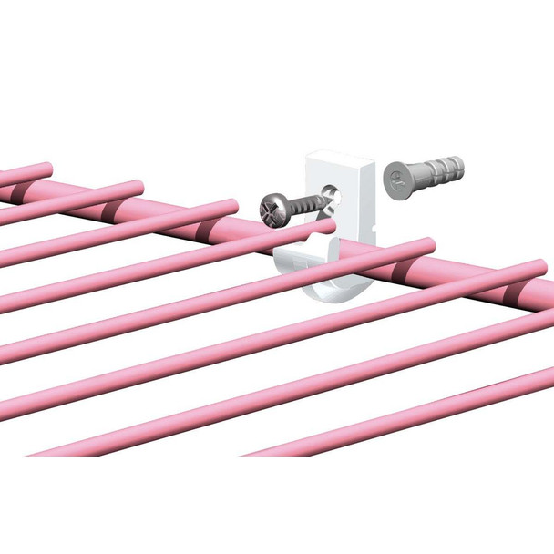 Closetmaid Wood/Concrete Wire White Shelf Wall Clip (12-Count) 754600
