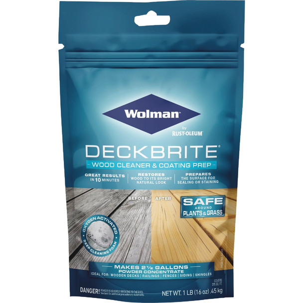 Wolman DeckBrite 1 Lb. Wood Cleaner & Coating Prep 16001