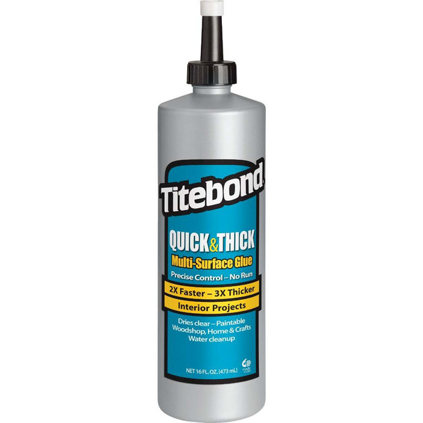 Titebond 16 Oz. Quick & Thick Multi-Surface Wood Glue 2404