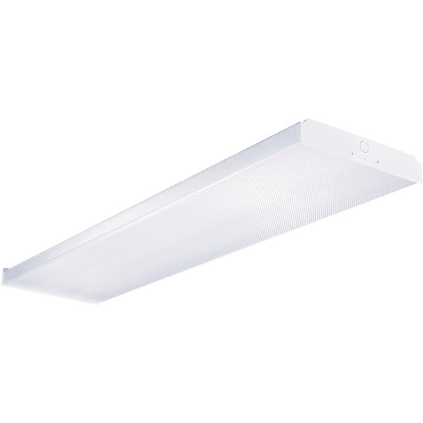 Metalux 4 Ft. 4-Bulb Fluorescent Wraparound Ceiling Light Fixture WN432R