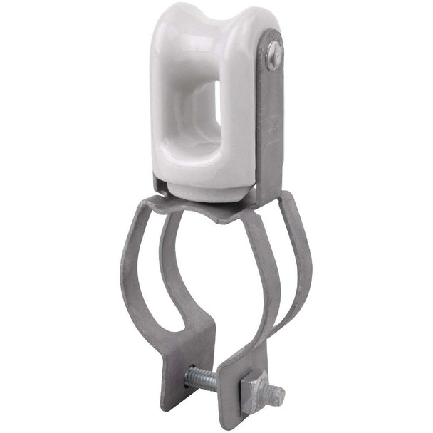 Carlon 1-1/4 In. to 1-1/2 In. Pipe Mount Porcelain & Steel Wire Holder W31