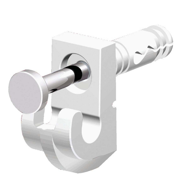 Closetmaid Wire Shelf White Wall Clip (48-Count) 177000