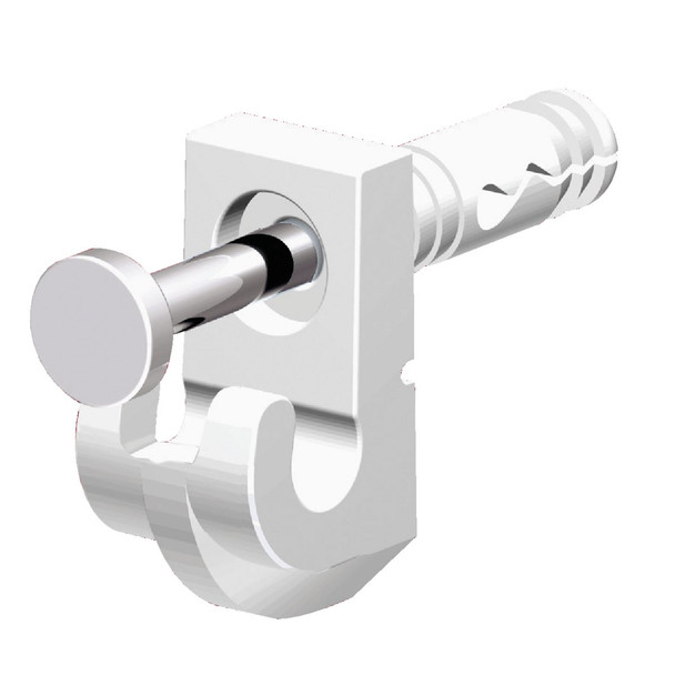 Closetmaid Wire Shelf White Wall Clip (48-Count) 177000