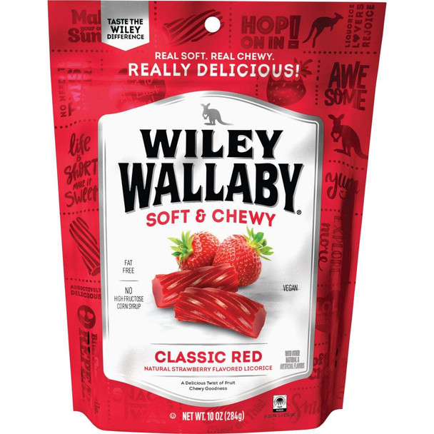 Wiley Wallaby Red Licorice 10 Oz. Candy 114571