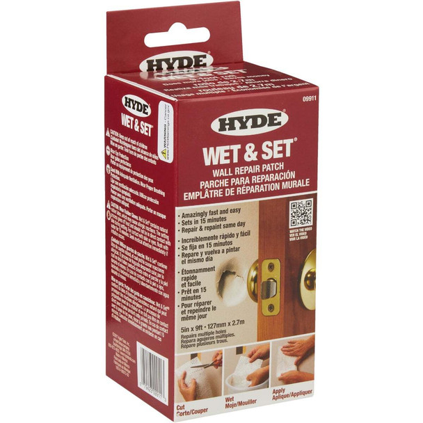 Hyde Wet & Set 5 In. x 9 Ft. Wall & Ceiling Drywall Patch 09911