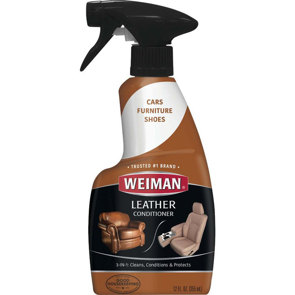 Weiman 12 Oz. Trigger Spray Leather Care Cleaner & Polish 75