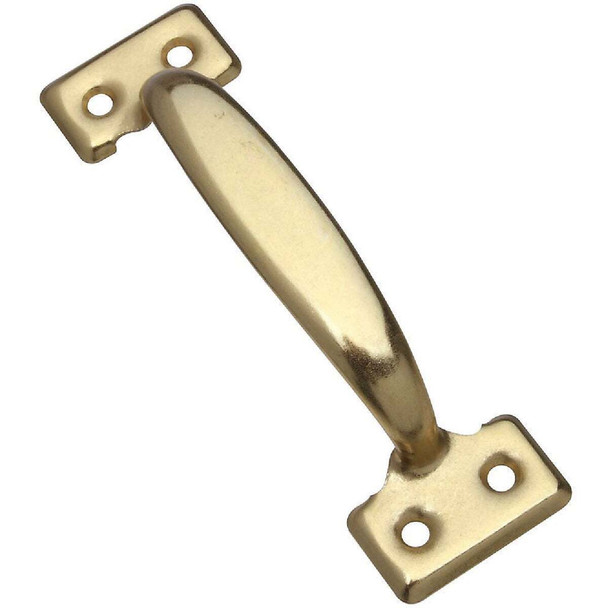National Hardware 5-3/4 In. Brass Utility Door Pull N116-889