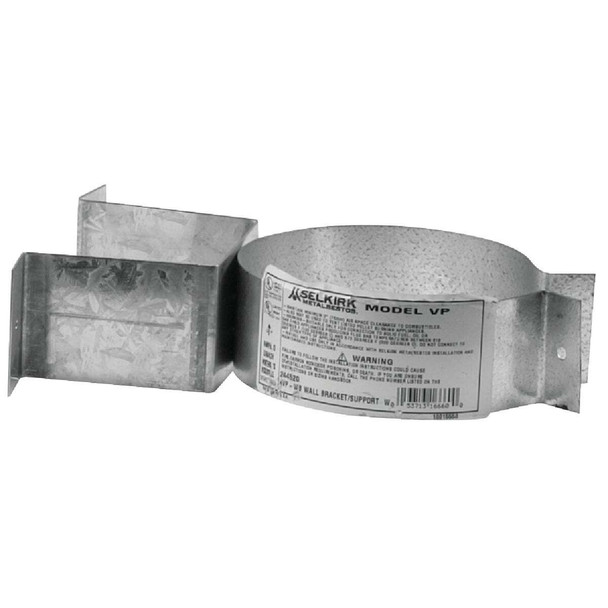 SELKIRK VP Pellet Pipe 3 In. Galvanized Pellet Pipe Wall Bracket 243520