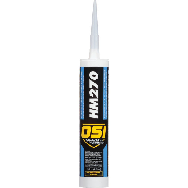 OSI HM-270 10 Oz. Clear 100% Silicone Construction Sealant 1494045