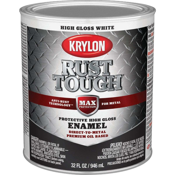 Krylon Gloss White Rust Enamel K09704008 Pack of 2