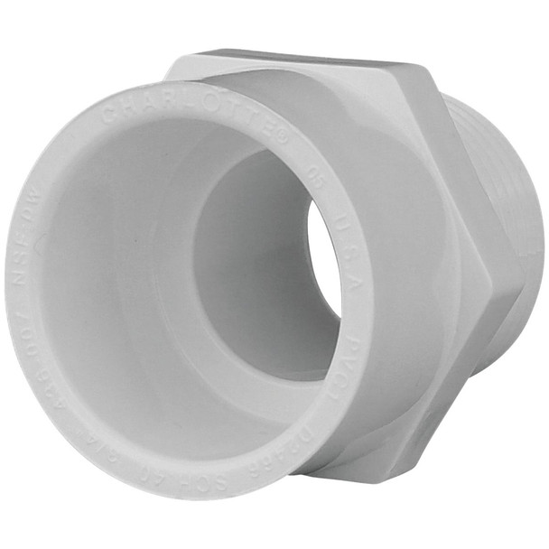 Charlotte Pipe 3/4 In. x 3/4 In. Schedule 40 Male PVC Adapter Pack of 25