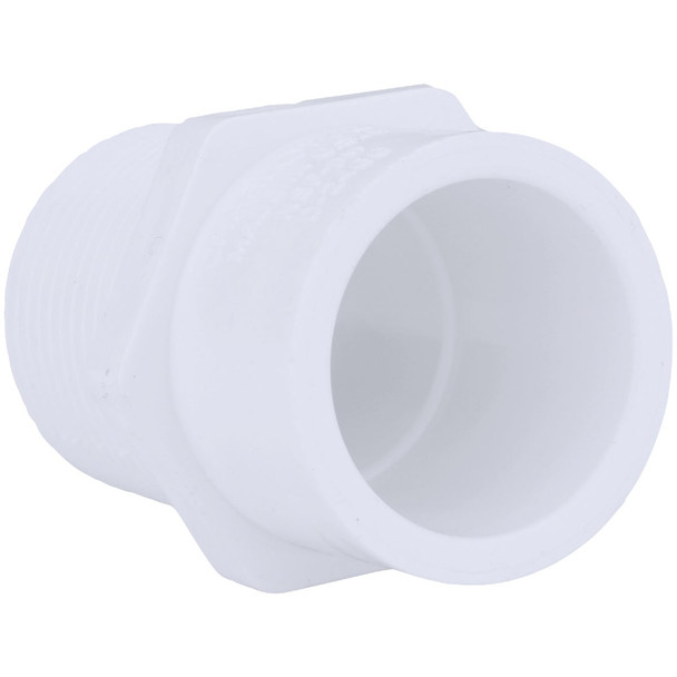 Charlotte Pipe 1 In. x 3/4 In. Schedule 40 Male PVC Adapter PVC 02110  0800HA