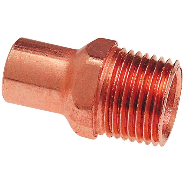 NIBCO 1/2 In. FTGxM Copper Pipe Adapter W01310T