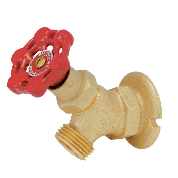 Brass 1/2-in FIP x 3/4-in MHT  Heavy Duty Sillcock 108-013