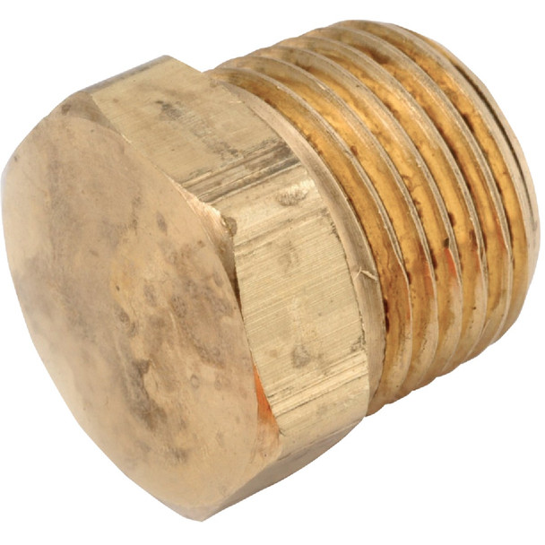 Anderson Metals 1/2 In. Low Lead Hex Head Brass Hex Plug 756121-08
