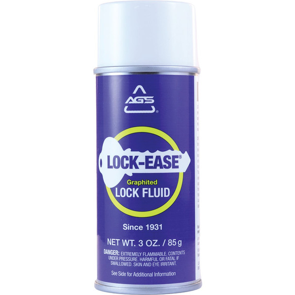 AGS Lock-Ease 3 Oz. Aerosol Spray Graphited Lock Lubricant LE-5