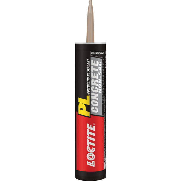 Loctite PL 10 Oz. Concrete Non-Sag Limestone Polyurethane Sealant 2912542